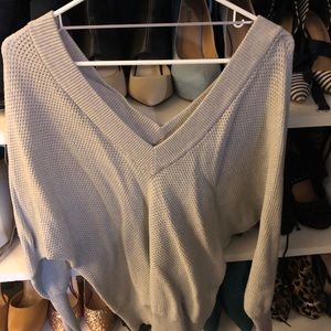 Gray, small express sweater